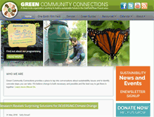 Tablet Screenshot of greencommunityconnections.org